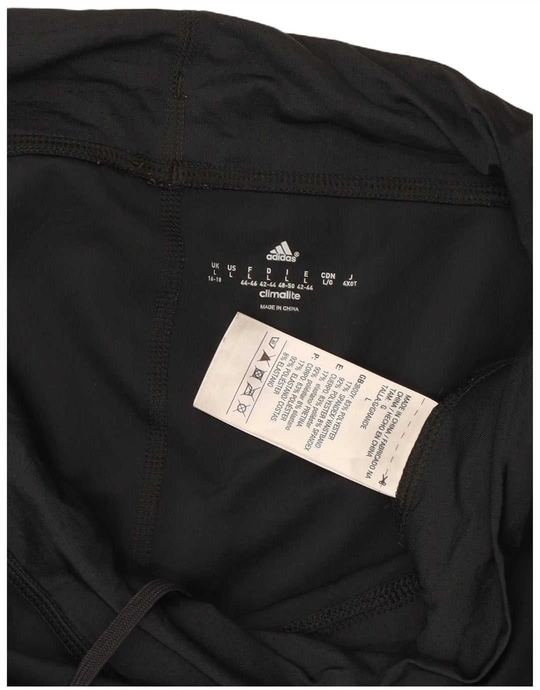 Adidas Mujer Climalite Capri Leggings UK 16/18 Grande Gris Poliéster