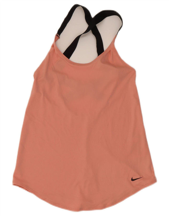 Nike Mujer Dri Fit Chaleco Top UK 4 XS Rosa Poliéster