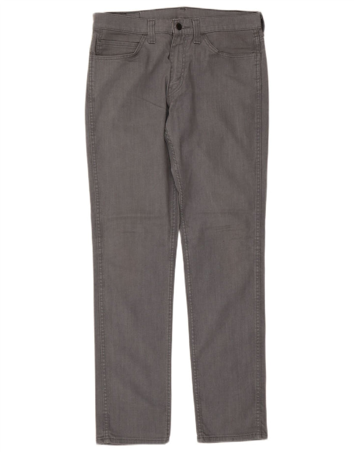 Levi's Hombre 511 Slim Jeans W34 L34 Algodón Gris