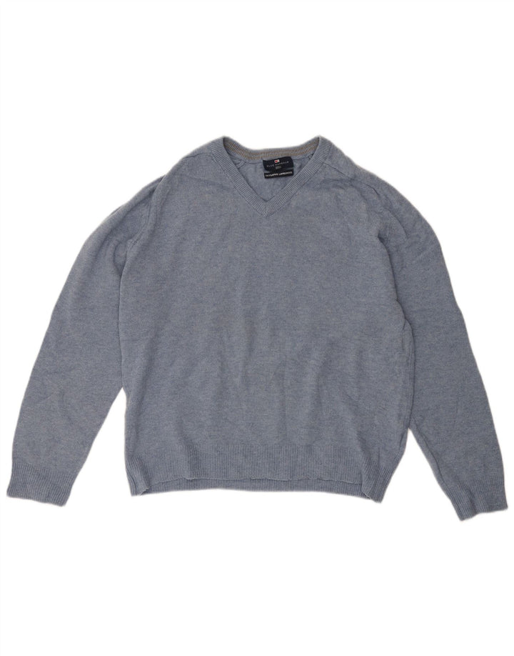 Marks & Spencer Jersey con Cuello en V Azul Harbor para Hombre Azul Medio