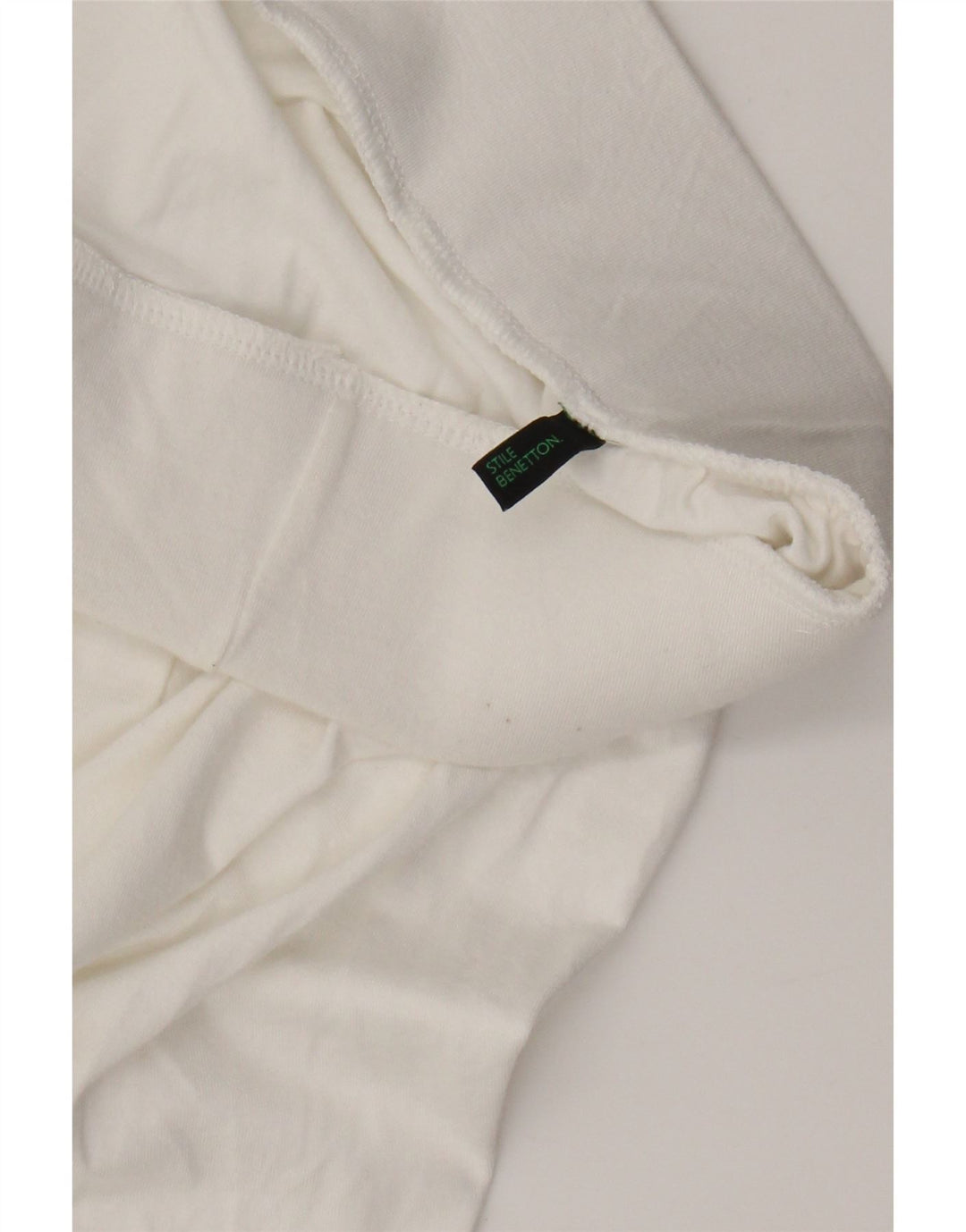BENETTON Womens Abstract Pattern Midi Skirt W30 Medium White