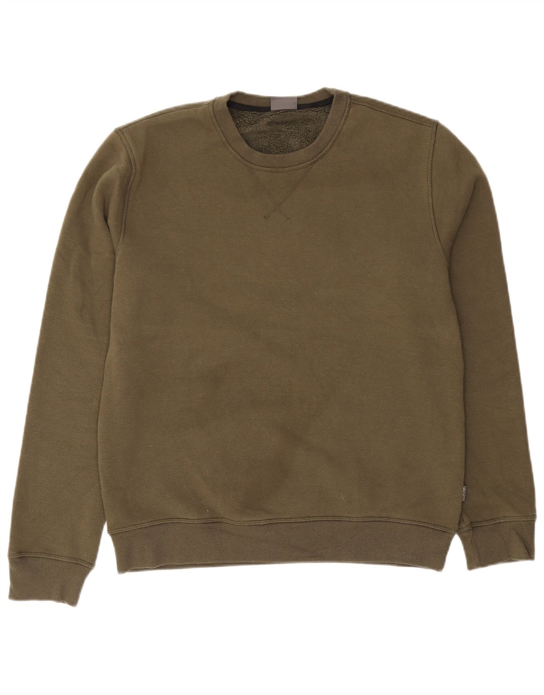 Eddie Bauer Hombre Sudadera Jumper Medium Caqui Algodón