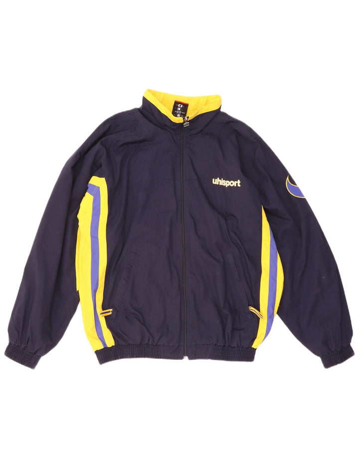Uhlsport Hombre Chaqueta De Chándal Con Gráfico Medium Azul Marino Colorblock