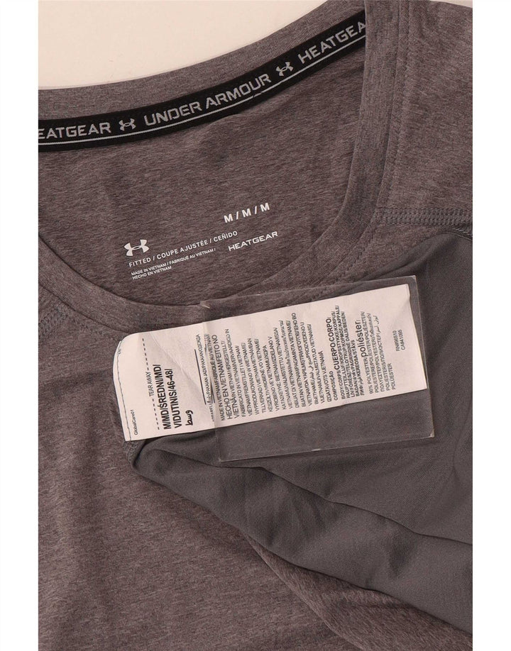 Camiseta Under Armour Heat Gear para hombre Top poliéster moteado gris medio