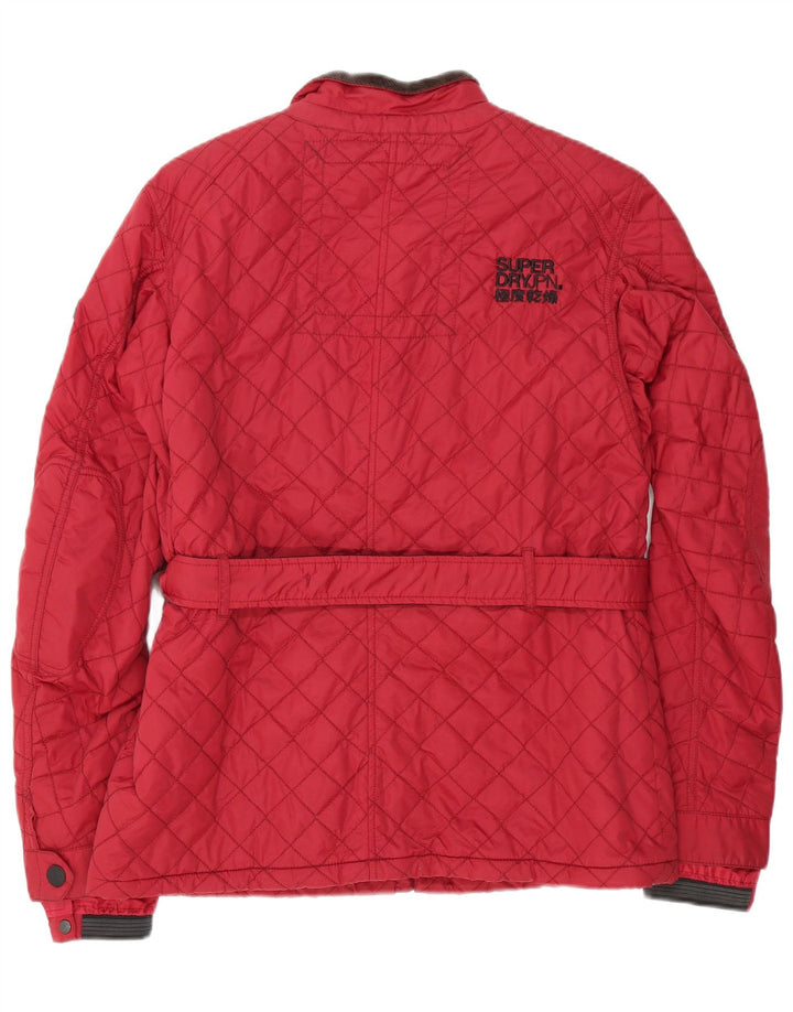 Superdry Chaqueta Acolchada Mujer ES 40 XL Nylon Rojo