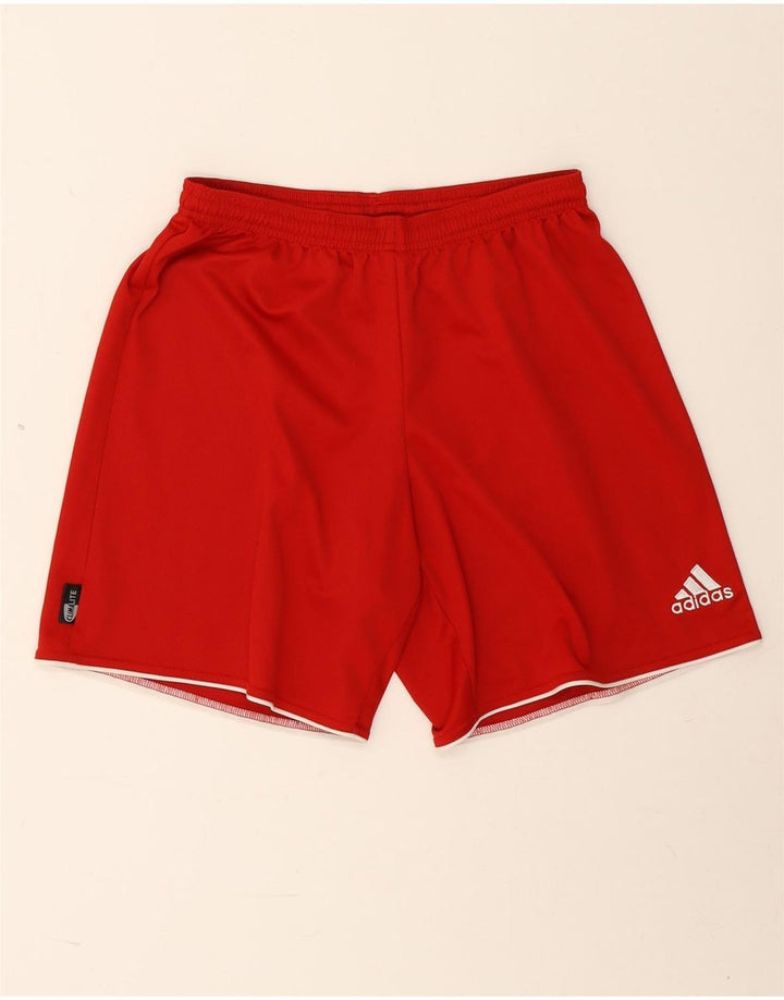 Adidas Mens Climalite Sport Shorts Medio Rojo Poliéster