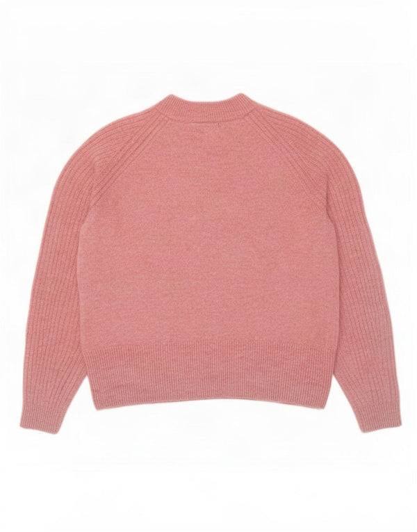 Marks & Spencer Suéter de Cuello Redondo de Gran tamaño para Mujer UK 10 Small Pink