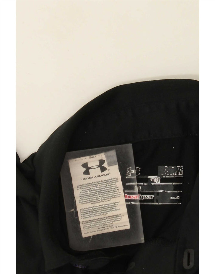 Under Armour Polo Heat Gear para hombre Poliéster negro mediano