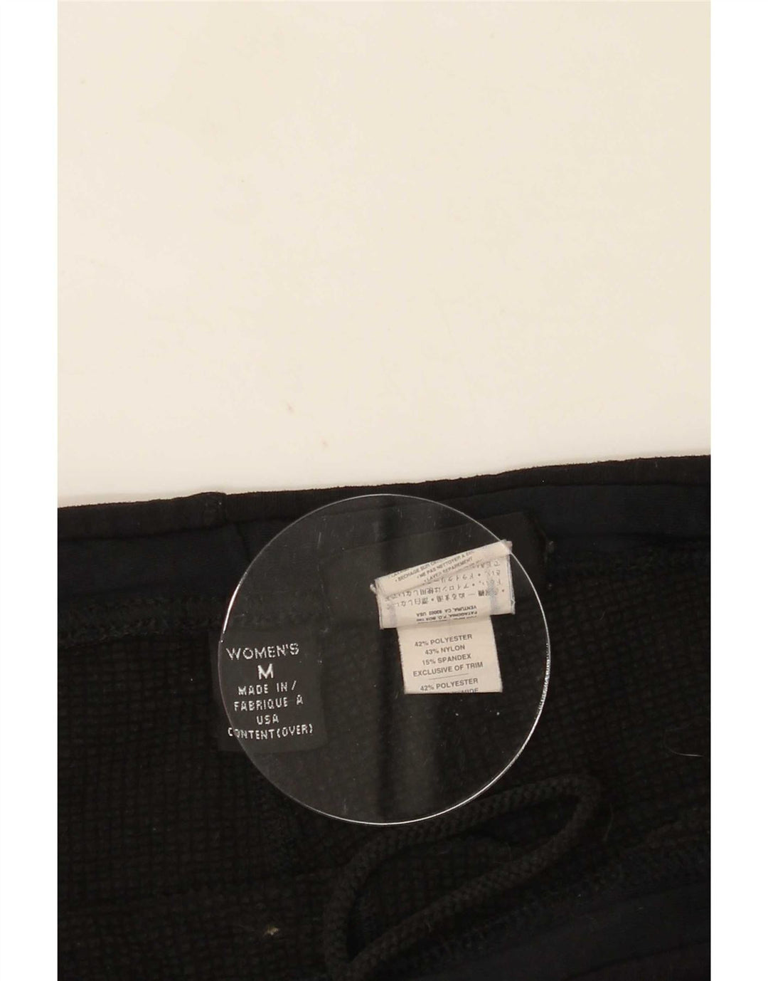 Leggings Patagonia Mujer UK 40 Mediano Poliéster Negro