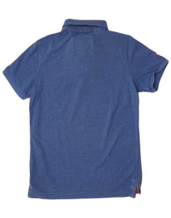 Superdry Polo para hombre, talla grande, algodón azul clásico