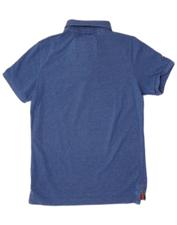 Superdry Polo para hombre, talla grande, algodón azul clásico