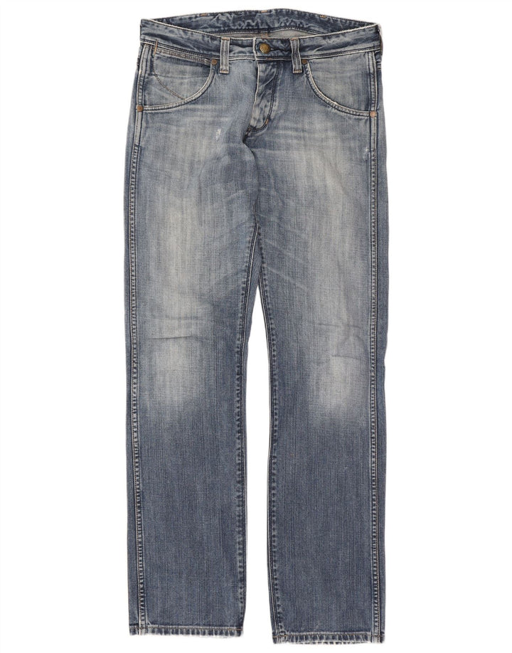 Vaqueros Wrangler Crank Rectos Mujer W32 L34 Algodón Azul
