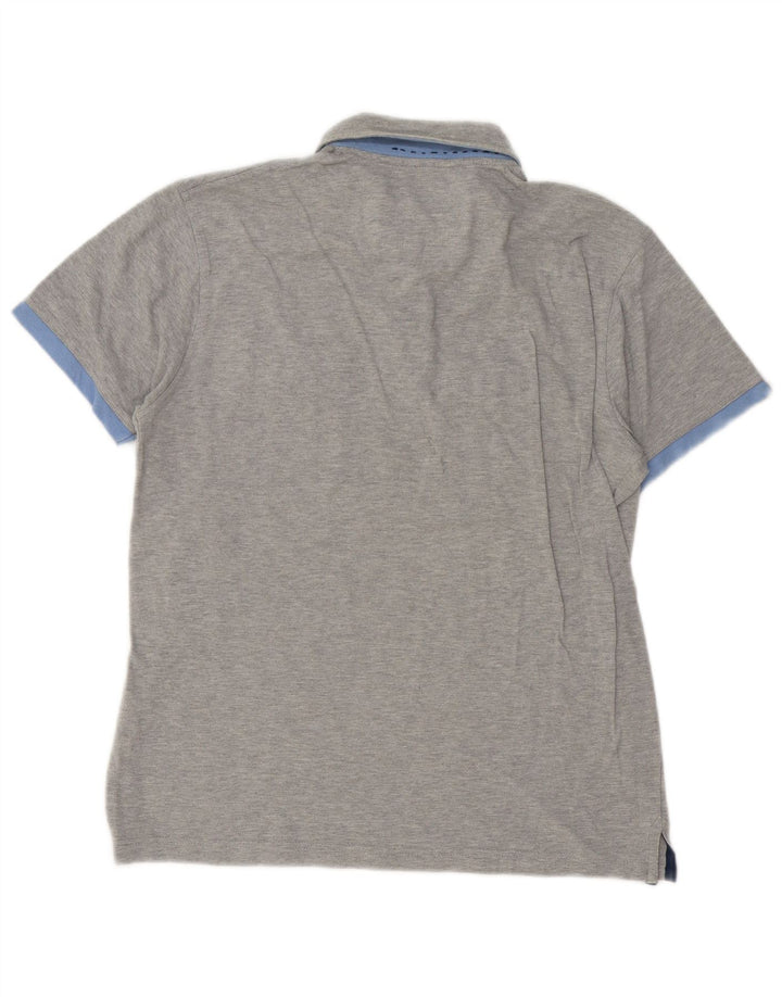 Harmont & Blaine Polo De Corte Regular Para Hombre De Algodón Moteado Gris Medio