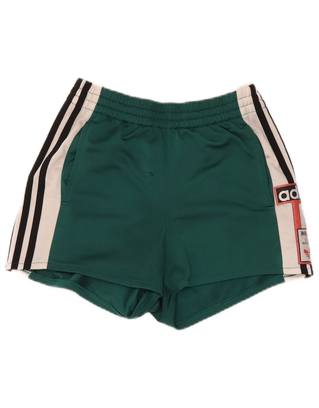 Adidas Mujer Shorts Deportivos Gráficos Poliéster Color Block Verde Medio