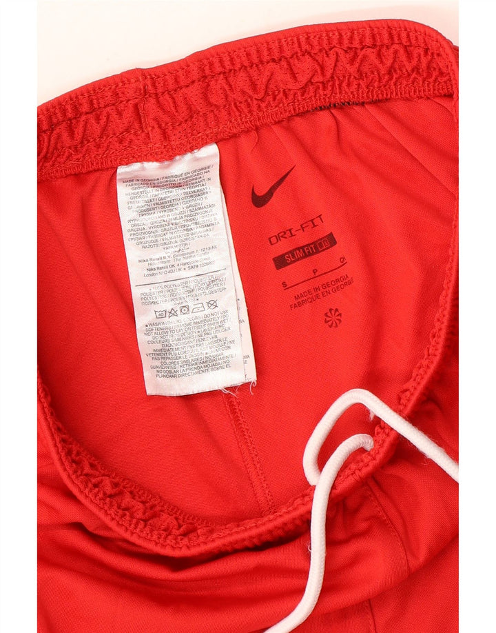 Nike Dri Fit Slim - Pantalones cortos deportivos para hombre (poliéster), color rojo