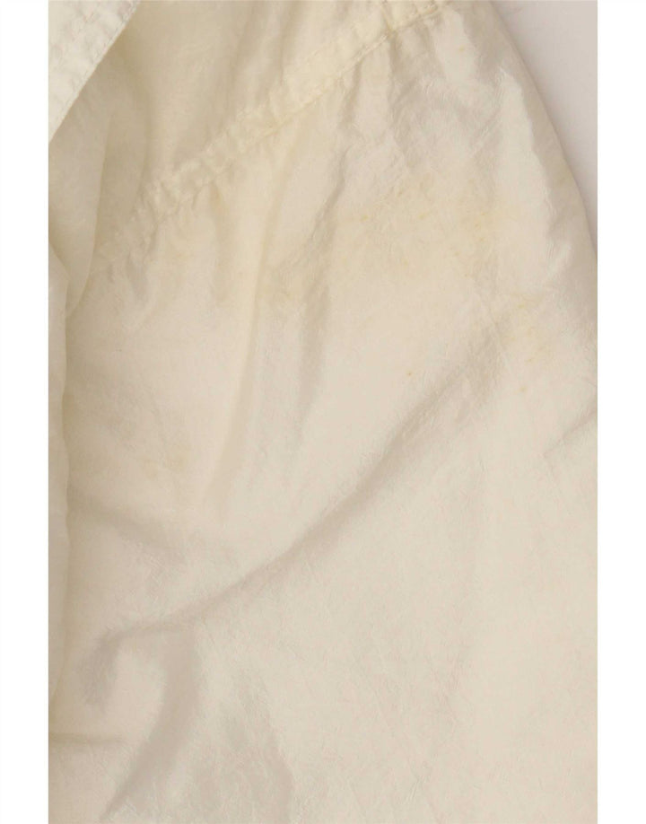 Vintage mujer bombardero chaqueta Reino Unido 14 blanco grande