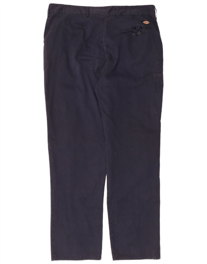 Dickies Pantalones cargo rectos Redhawk para hombre W42 L33 Poliéster azul marino