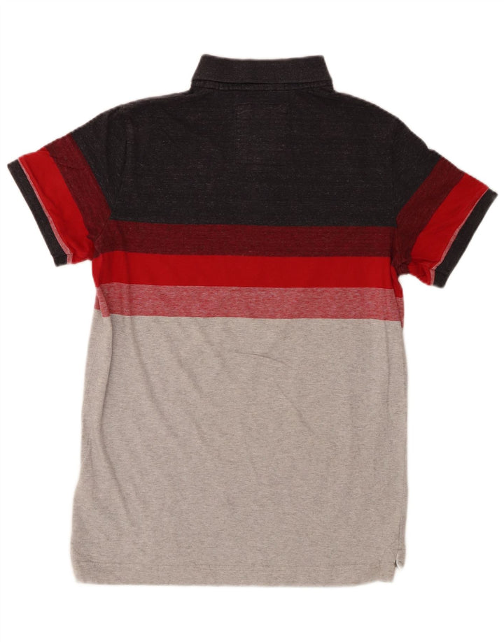 Superdry Polo para hombre de algodón color block en gris medio