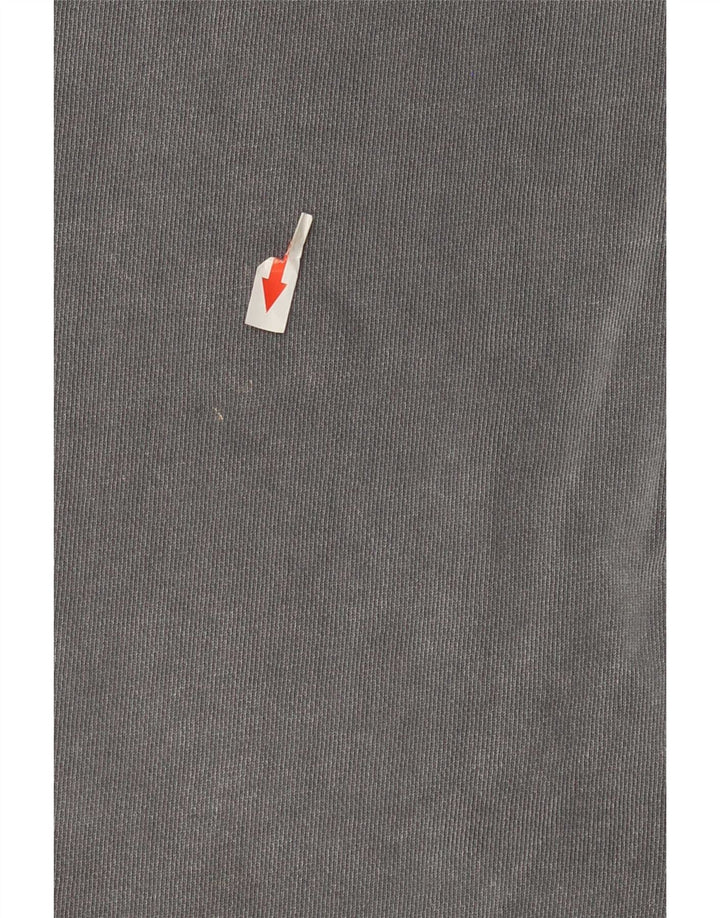 Zara Hombre Camiseta Top Algodón Gris Medio