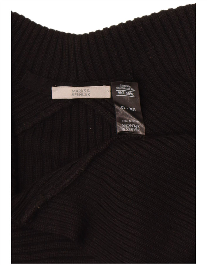 Marks & Spencer Jersey Bolero Abierto para Mujer UK 12 Medium Negro Acrílico