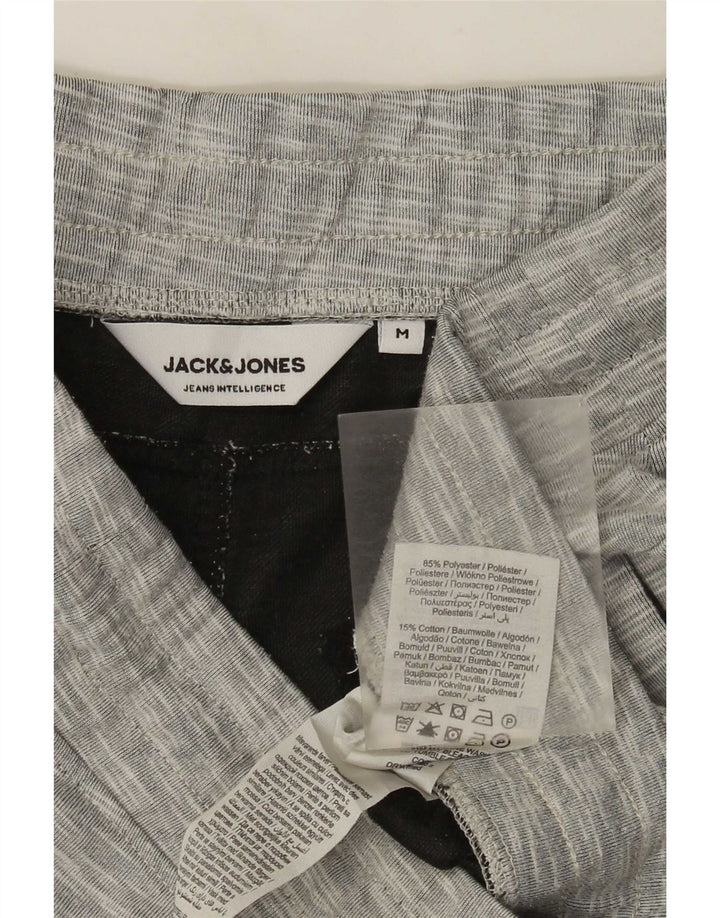 Jack & Jones Hombre Shorts Deportivos Poliéster Moteado Gris Medio