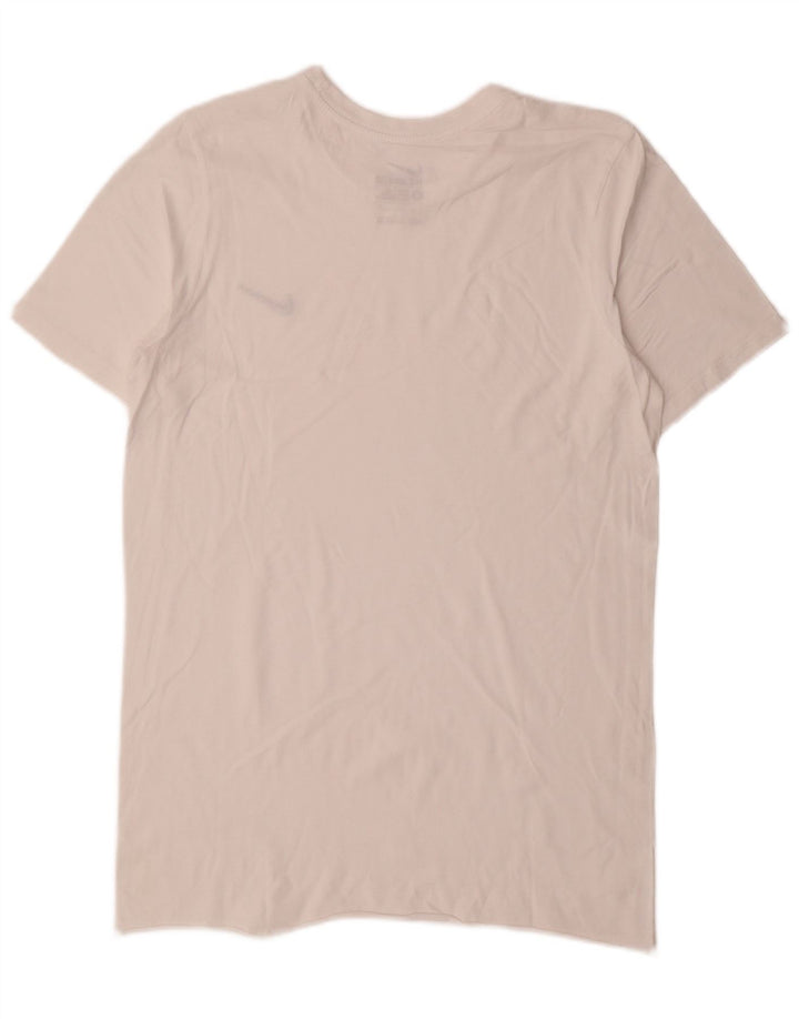 Nike Camiseta de corte atlético para hombre, talla pequeña, color blanco