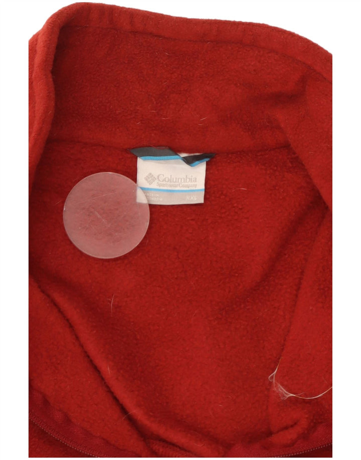 Columbia Chaqueta polar para hombre UK 44 2XL Poliéster rojo