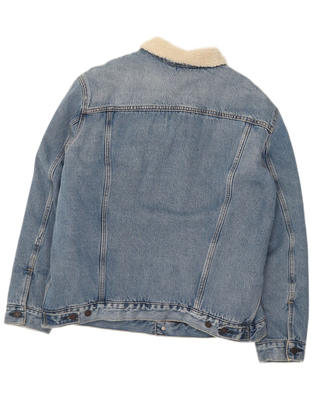 Levi's Chaqueta vaquera Sherpa para hombre UK 44 2XL Algodón azul