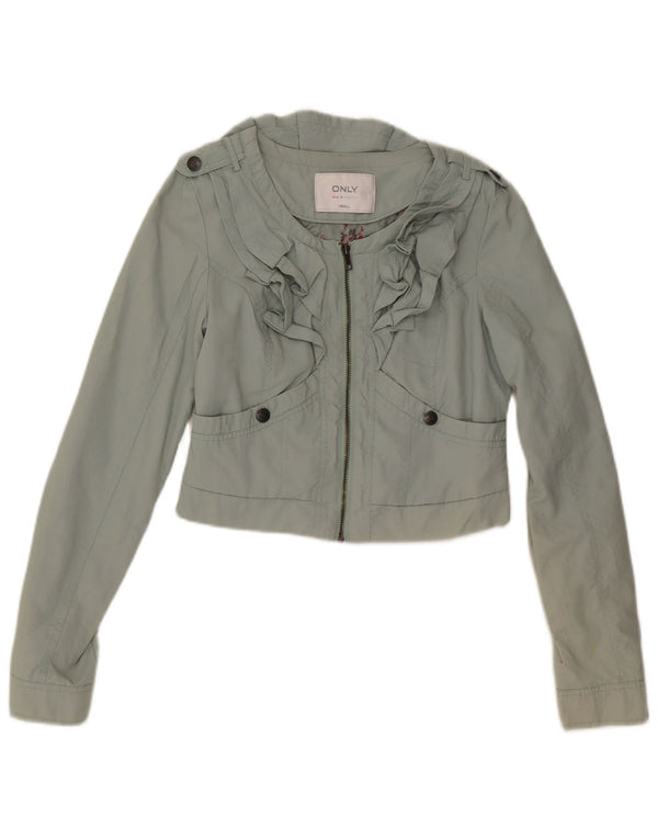 Solo chaqueta bolero militar para mujer UK 40 Small Green
