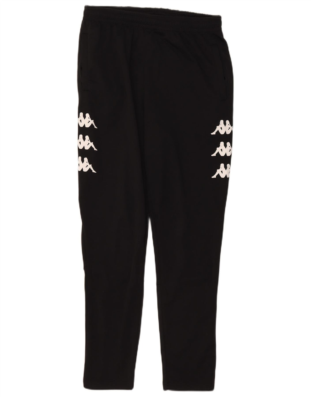 Kappa Hombre Pantalones De Chándal Gráficos Poliéster Negro Mediano