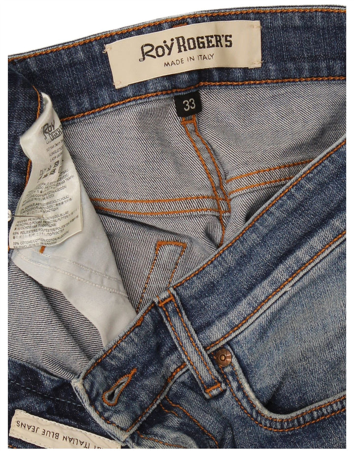 Roy Rogers Vaqueros ajustados para mujer W33 L33 Algodón azul