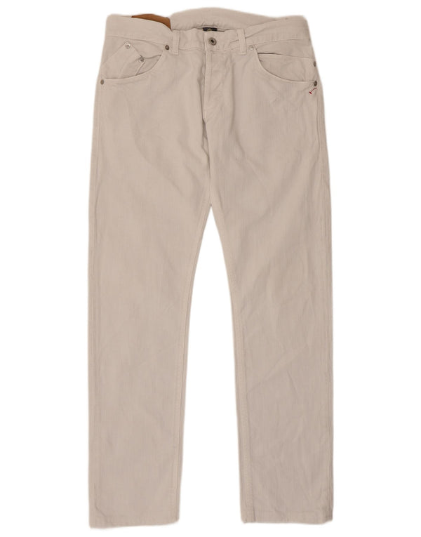 Dondup Vaqueros rectos Sam para hombre W34 L32 Algodón blanco