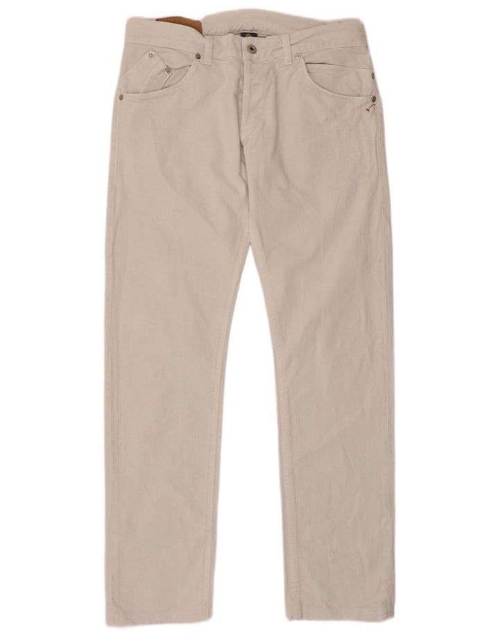 Dondup Vaqueros rectos Sam para hombre W34 L32 Algodón blanco