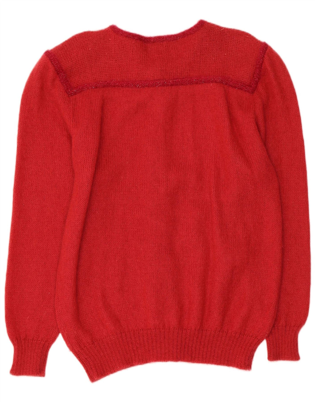 LE BAMBOLE Cárdigan Mujer IT 48 XL Mohair Rojo