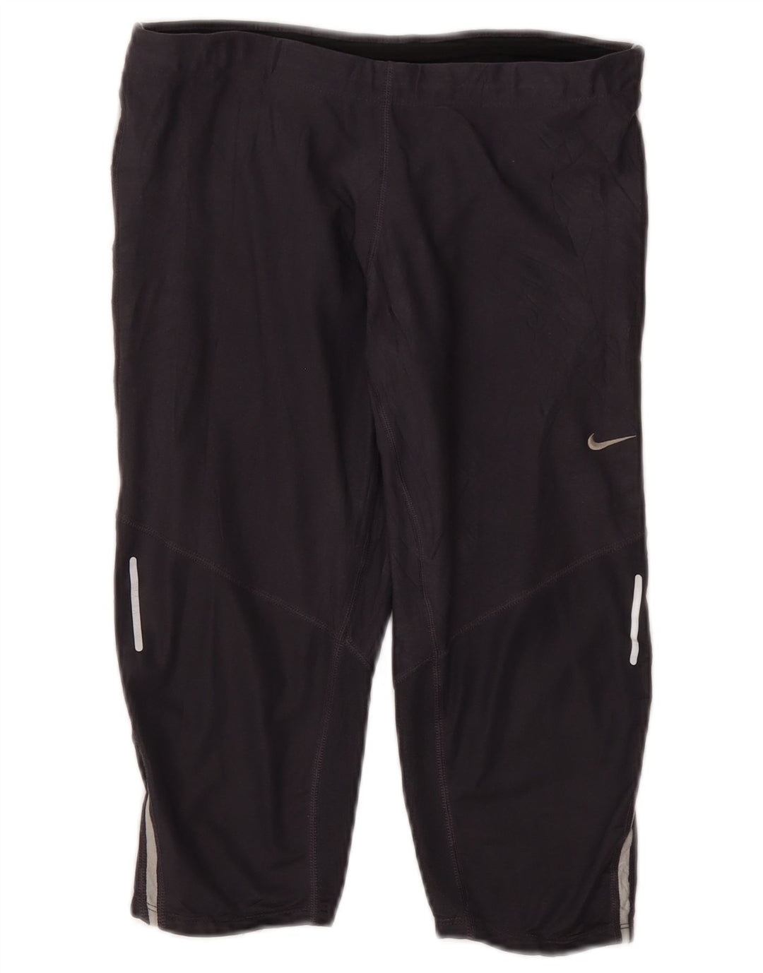 Nike - Leggings capri Dri Fit para mujer, talla 40, poliéster gris medio
