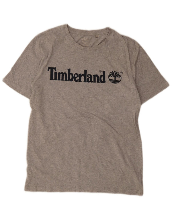Timberland Camiseta Niño Graphic Top 15-16 Años Gris Medio Algodón