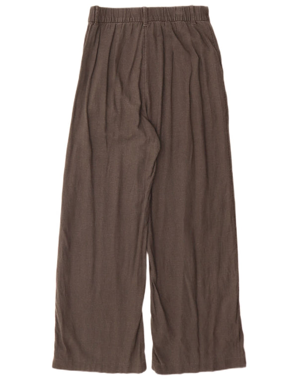 Pantalones Hollister Mujer Livvy De Cintura Alta Y Pierna Ancha Pequeños W26 L29 Gris