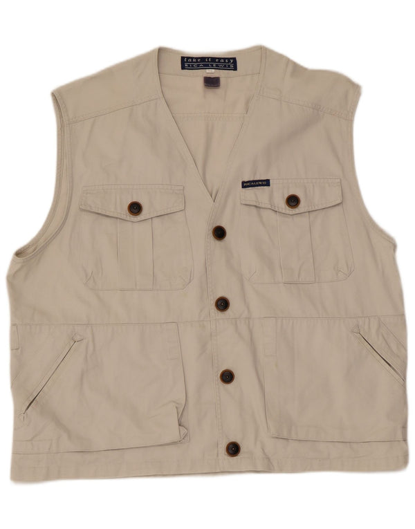 Rica Lewis Chaqueta utilitaria para hombre UK 42 XL Algodón beige