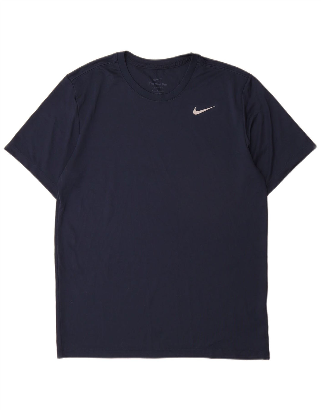 Camiseta Nike Dri Fit para hombre Top medio azul marino Poliéster