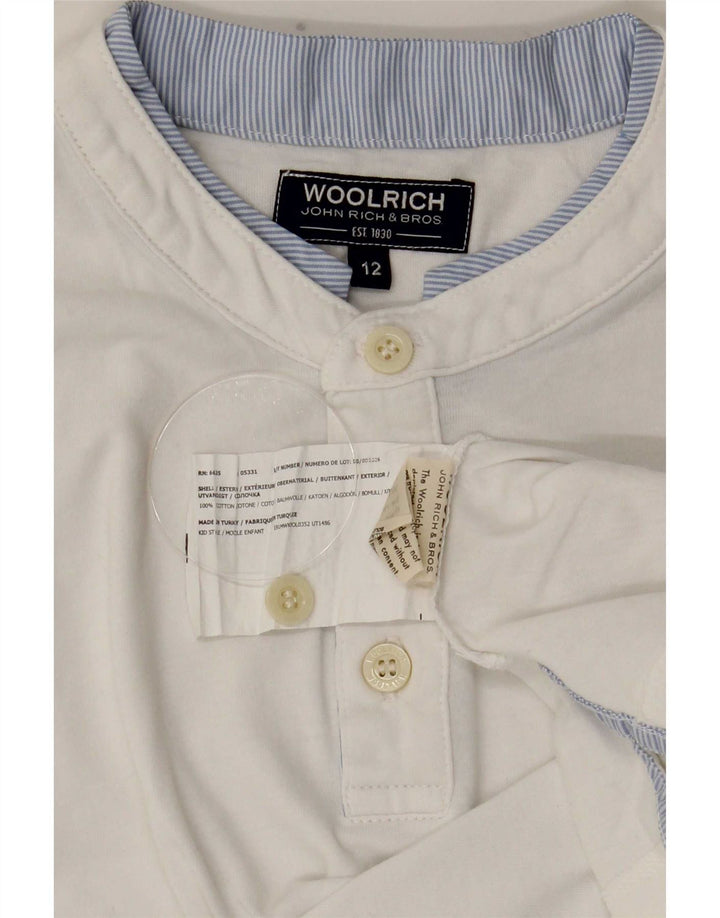 Woolrich Camiseta Niño Top 11-12 Años Blanco Algodón