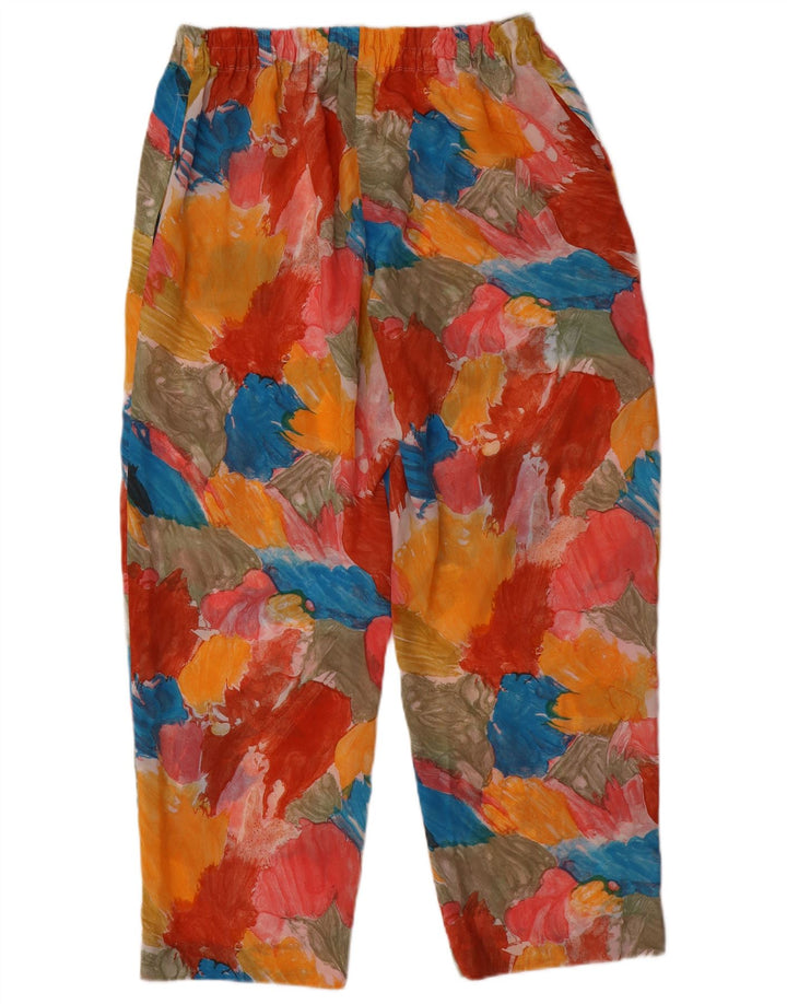 Pantalones cortos vintage con estampado abstracto para mujer W36 L27 multicolor