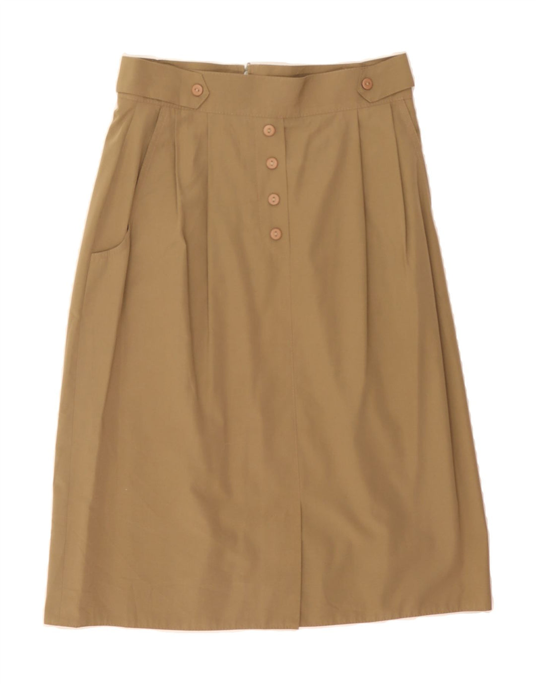 VINTAGE Womens Midi Skirt EU 40 Medium W28 Brown Vintage Vintage and Second-Hand Vintage from Messina Hembry 