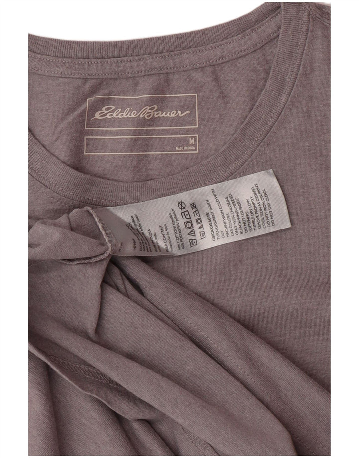 EDDIE BAUER Camiseta Hombre Top Algodón Gris Medio