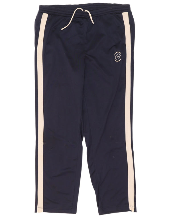 Lotto Pantalones de chándal para hombre ES 42/44 XL Azul marino Colorblock Poliéster