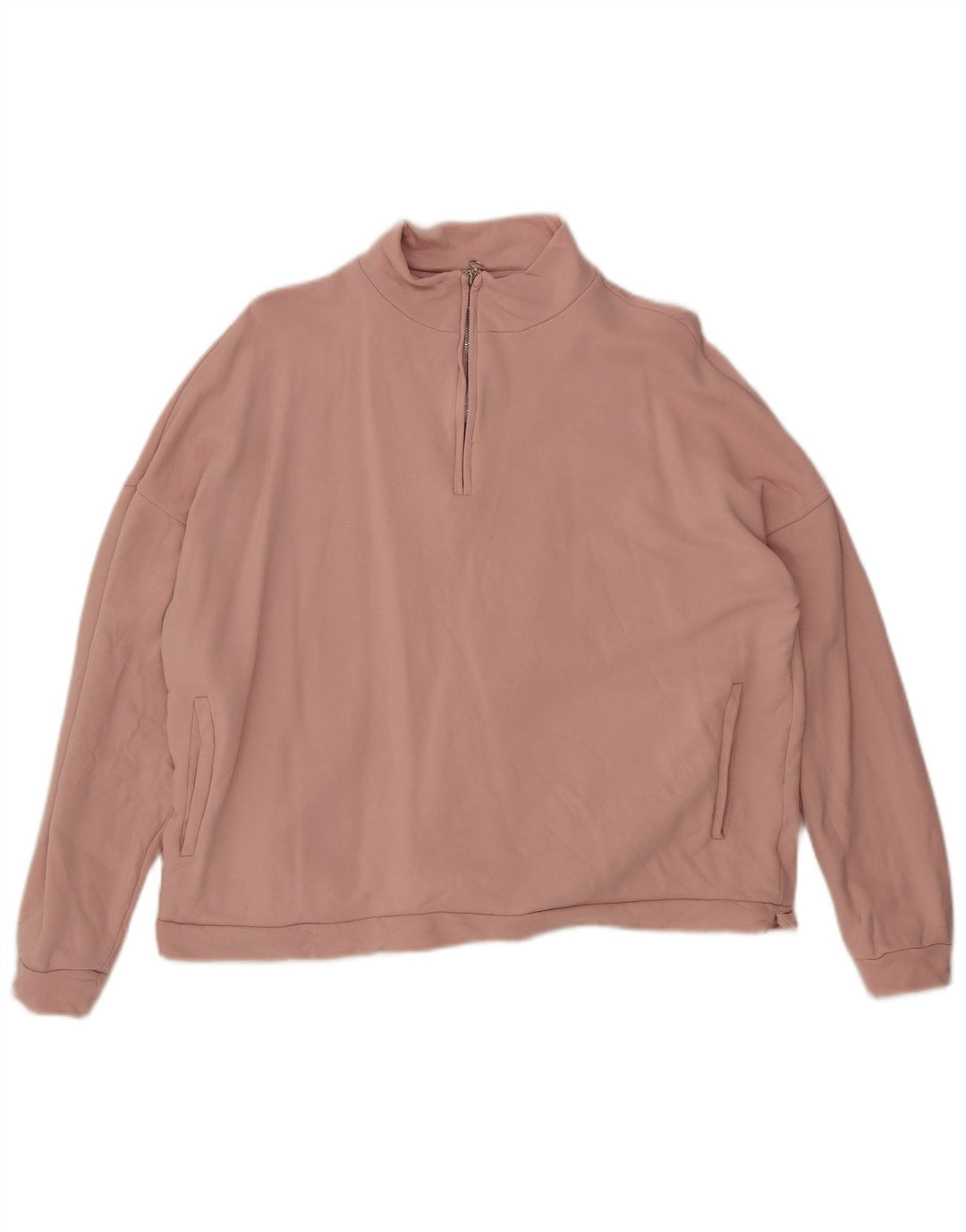 PHASE EIGHT Sudadera extragrande con cuello y cremallera para mujer, talla 40, talla M, color rosa