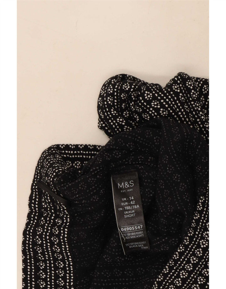 Marks & Spencer Pantalones Cortos con Estampado Abstracto para Mujer UK 40 Large W34 L2