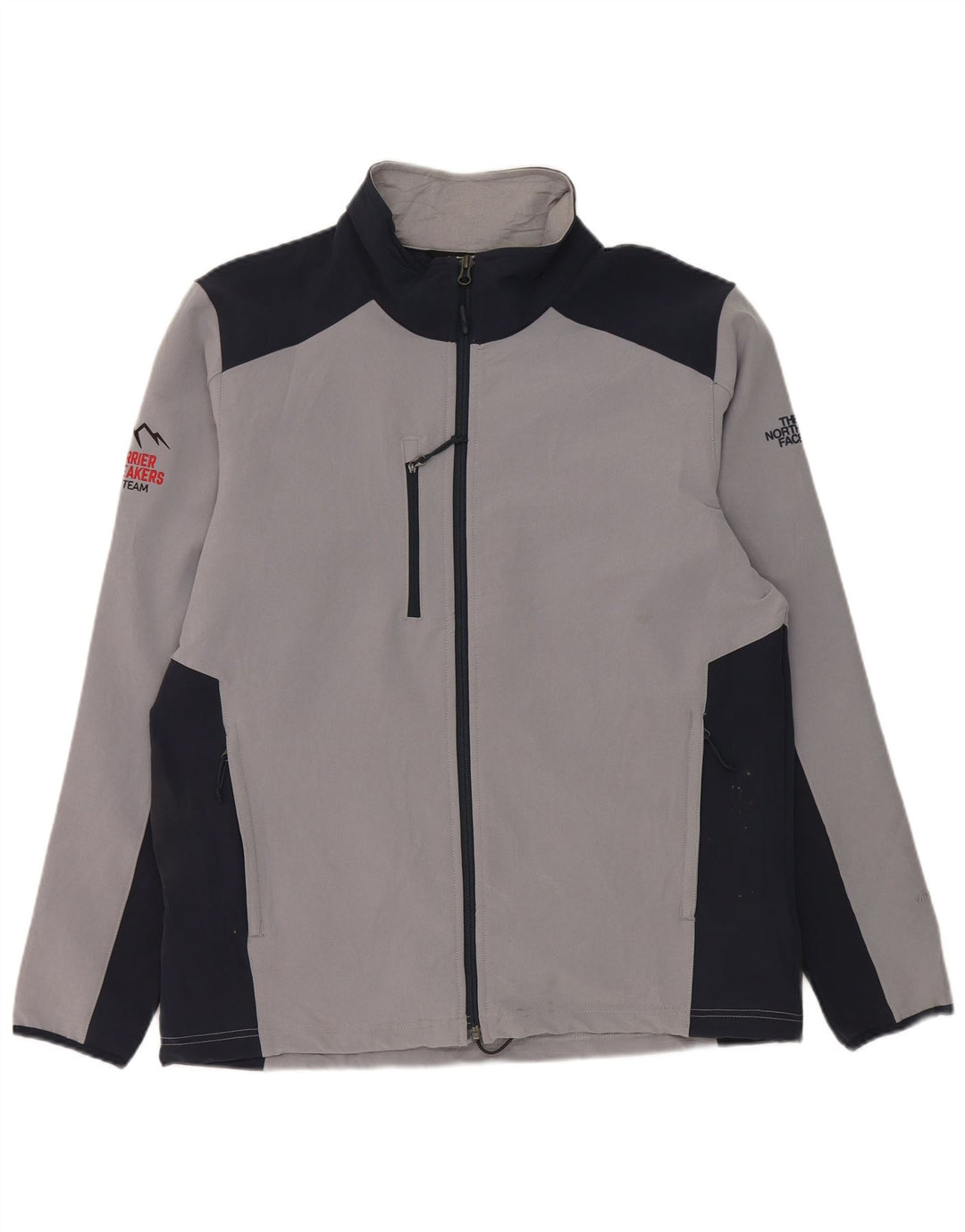 The North Face Chaqueta superior de chándal para hombre Poliéster con bloques de color gris grande
