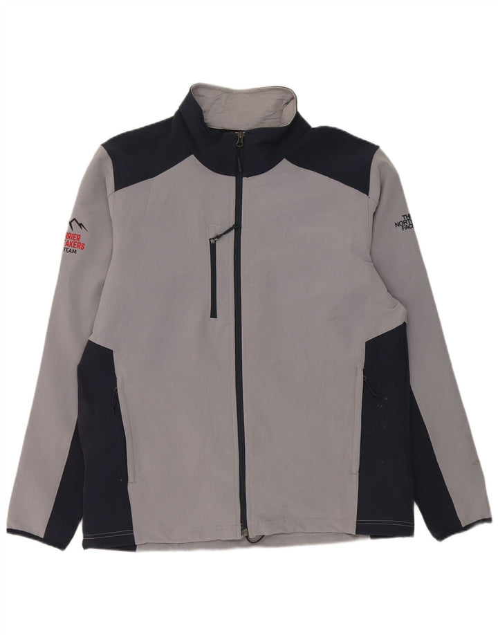 The North Face Chaqueta superior de chándal para hombre Poliéster con bloques de color gris grande