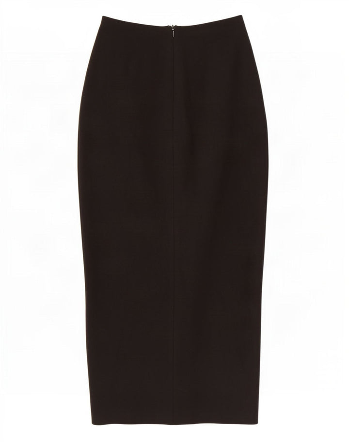 Zara Mujer Falda Maxi Mediana W28 Algodón Negro