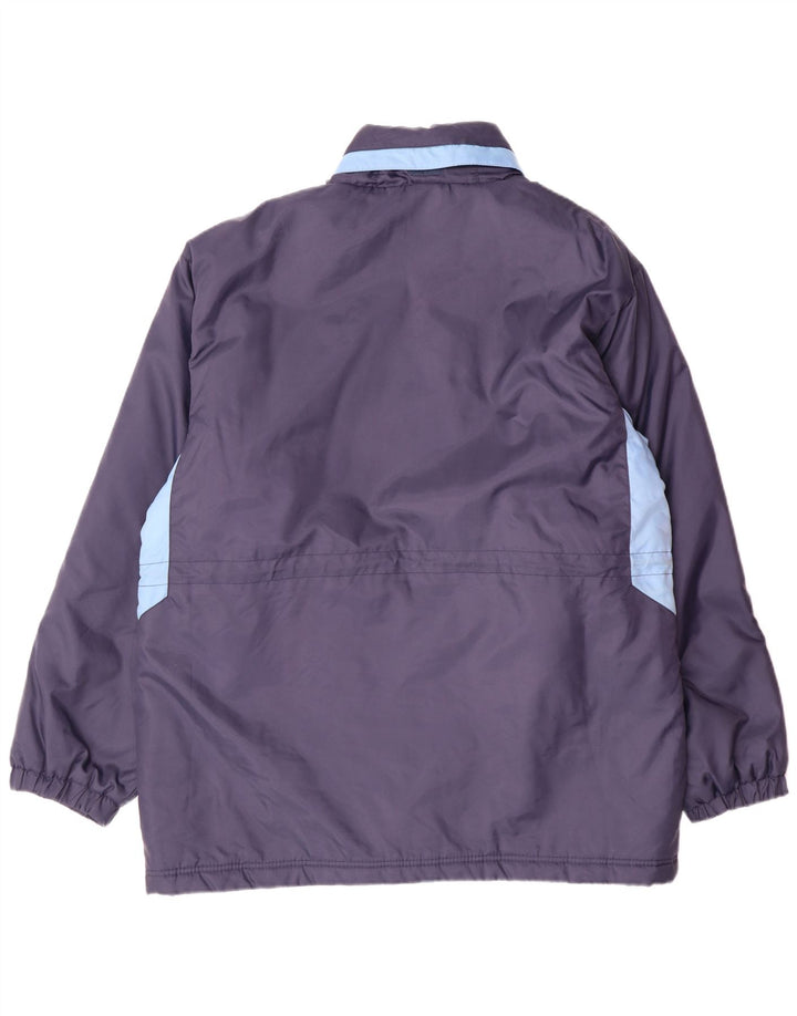 UMBRO Abrigo acolchado con capucha para hombre UK 38 Medium Azul marino Colorblock Nylon